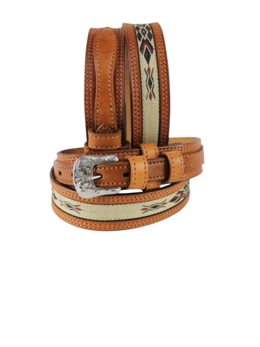 New Hilason 54 Handmade Full Grain Leather Ranger Belt Durable Metal Buckle Indi